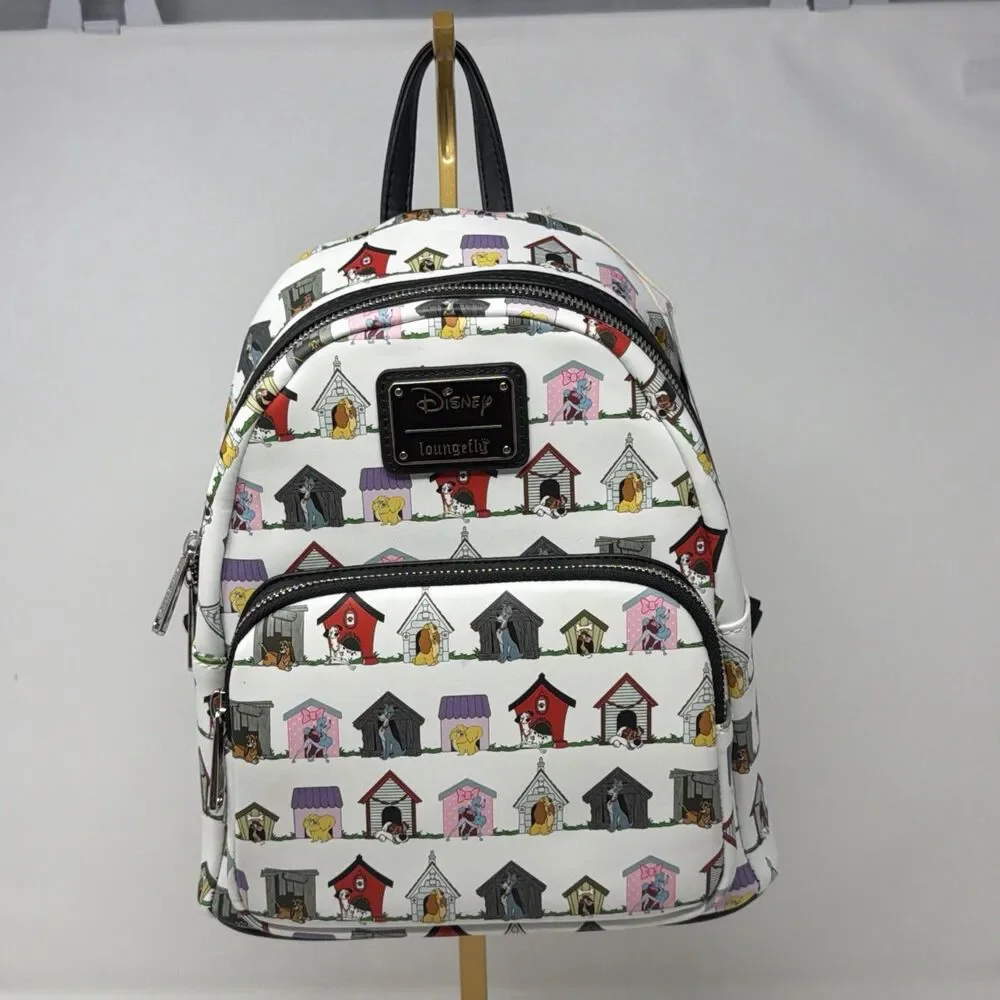 Disney Loungefly Lady & The Tramp Dogs Houses Mini Backpack NWT WDBK1305